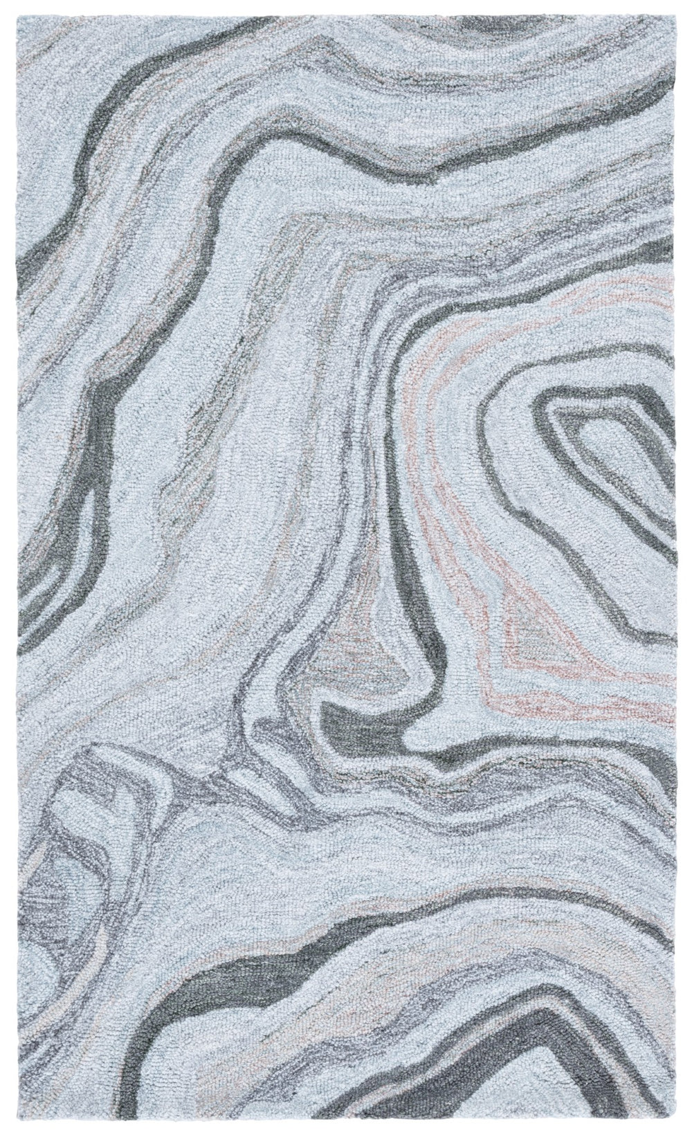 Safavieh Renewal Modern Area Rug – Handcrafted Luxury With Marble-inspired Design For Elegant Interiors Grey 80% Polyester,20% Cotton Rnw501f-8