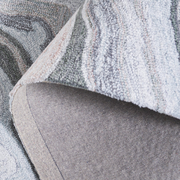 Safavieh Renewal Hand-tufted Runner Rug - Plush Abstract Design In Elegant Grey For Modern Home Décor Grey 80% Polyester,20% Cotton Rnw501f-5