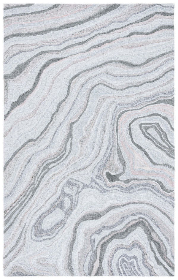 Safavieh Renewal Modern Area Rug – Handcrafted Luxury With Marble-inspired Design For Elegant Interiors Grey 80% Polyester,20% Cotton Rnw501f-8