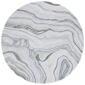 Safavieh Renewal Hand-tufted Runner Rug - Plush Abstract Design In Elegant Grey For Modern Home Décor Grey 80% Polyester,20% Cotton Rnw501f-6r