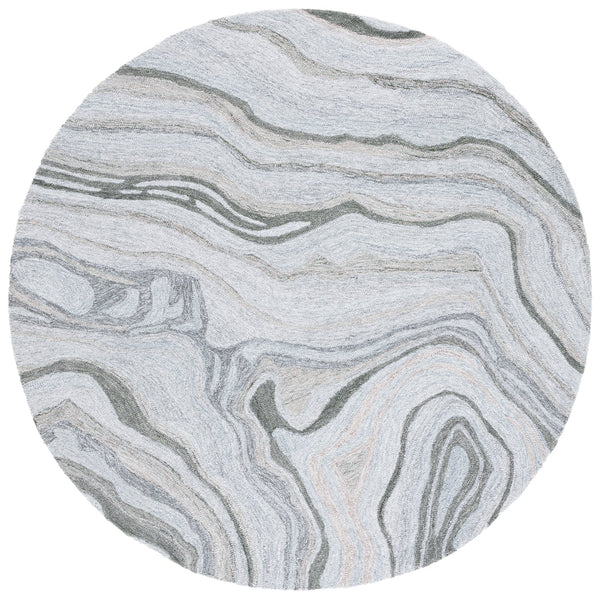 Safavieh Renewal Hand-tufted Runner Rug - Plush Abstract Design In Elegant Grey For Modern Home Décor Grey 80% Polyester,20% Cotton Rnw501f-6r