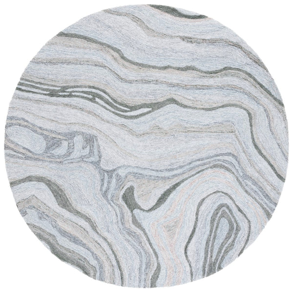Safavieh Renewal Modern Area Rug – Handcrafted Luxury With Marble-inspired Design For Elegant Interiors Grey 80% Polyester,20% Cotton Rnw501f-8