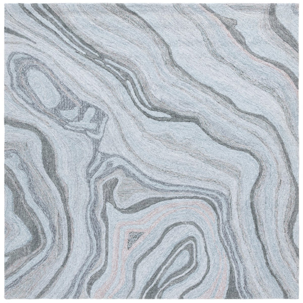 Safavieh Renewal Modern Area Rug – Handcrafted Luxury With Marble-inspired Design For Elegant Interiors Grey 80% Polyester,20% Cotton Rnw501f-8