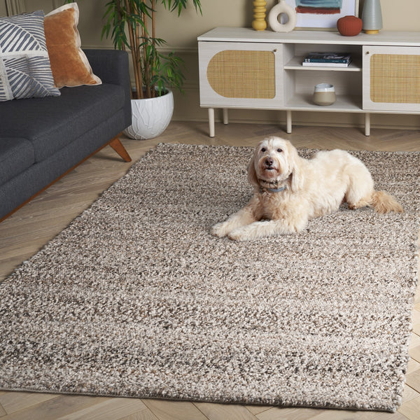 Safavieh Renewal Modern Area Rug - Exquisite Eco-friendly Design With Timeless Elegance For Any Space Natural ,Grey Pet Yarn Rnw601f-4