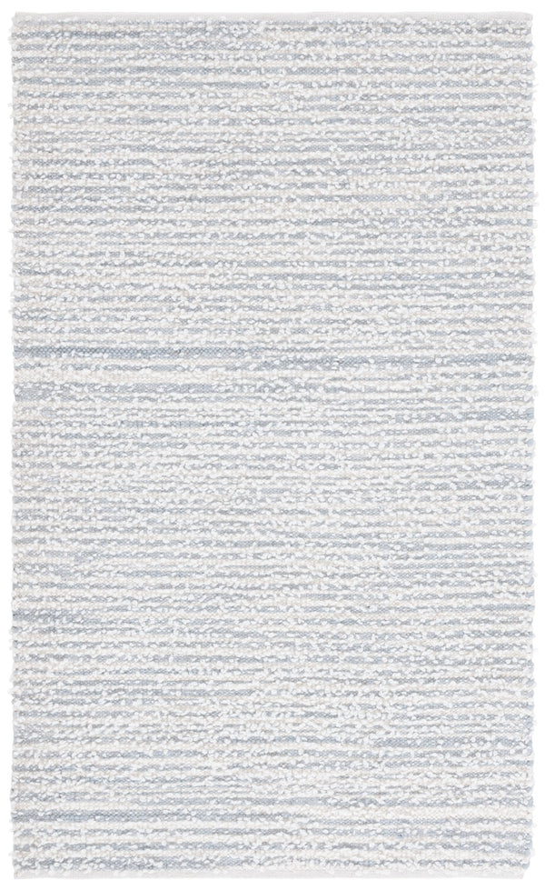 Safavieh Renewal Handwoven Elegant Rug In Grey And Ivory - Eco-friendly, Durable, And Stylish Home Accent Light Blue ,Ivory 80% Pet,20% Cotton Rnw701l-28