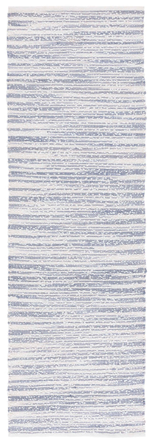 Safavieh Renewal Handwoven Elegant Rug In Grey And Ivory - Eco-friendly, Durable, And Stylish Home Accent Blue ,Ivory 80% Pet,20% Cotton Rnw701m-8