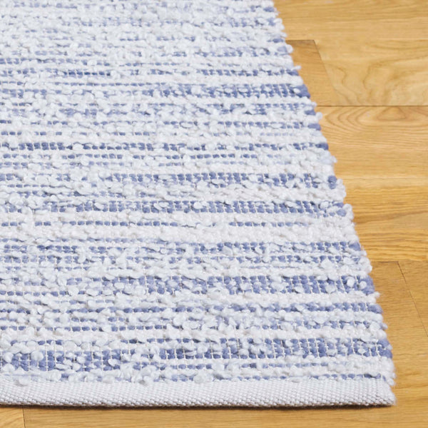 Safavieh Renewal Handwoven Elegant Rug In Grey And Ivory - Eco-friendly, Durable, And Stylish Home Accent Blue ,Ivory 80% Pet,20% Cotton Rnw701m-8