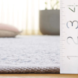 Safavieh Renewal Handwoven Elegant Rug In Grey And Ivory - Eco-friendly, Durable, And Stylish Home Accent Blue ,Ivory 80% Pet,20% Cotton Rnw701m-8