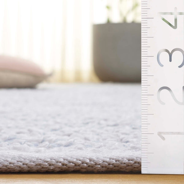 Safavieh Renewal Handwoven Elegant Rug In Grey And Ivory - Eco-friendly, Durable, And Stylish Home Accent Blue ,Ivory 80% Pet,20% Cotton Rnw701m-8
