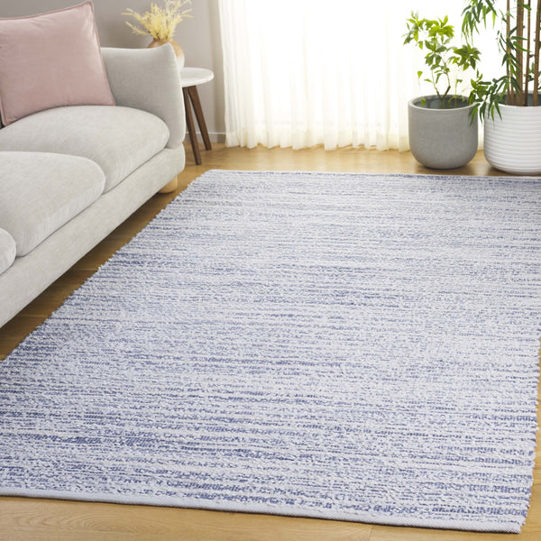 Safavieh Renewal Handwoven Elegant Rug In Grey And Ivory - Eco-friendly, Durable, And Stylish Home Accent Blue ,Ivory 80% Pet,20% Cotton Rnw701m-8