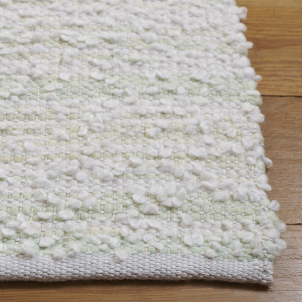 Safavieh Renewal Handwoven Elegant Rug In Grey And Ivory - Eco-friendly, Durable, And Stylish Home Accent Light Green ,Ivory 80% Pet,20% Cotton Rnw701w-28