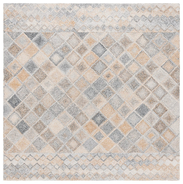 Safavieh Renewal 802b Beige Grey Beige ,Grey Polyester Pile Rnw802b-6sq