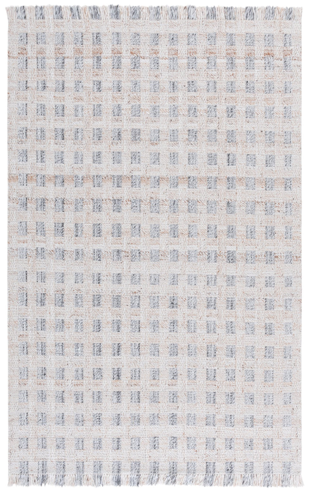 Safavieh Renewal Modern Area Rug - Luxurious Hand-woven Comfort In Soothing Colors For Elegant Home Decor Ivory ,Grey Pet Yarn Pile Rnw901a-6