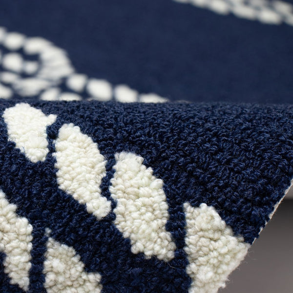 Trans Ocean Liora Manne Capri Ropes Indoor/Outdoor Area Rug - Nautical Stripe Design For Stylish Spaces Navy Polyester,Acrylic Capr5163633