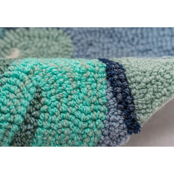 Trans Ocean Liora Manne Capri Palm Leaf Indoor/Outdoor Area Rug - Vibrant Botanical Design For Any Space Blue Polyester,Acrylic Cap23166803