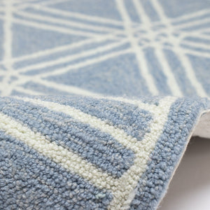 Trans Ocean Liora Manne Capri Hex Indoor/Outdoor Durable Area Rug - Stylish Geometric Accent For Any Space Blue Polyester,Acrylic Cap46174103