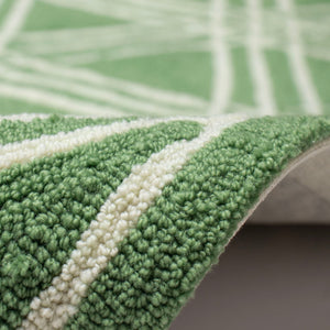 Trans Ocean Liora Manne Capri Hex Indoor/Outdoor Durable Area Rug - Stylish Geometric Accent For Any Space Green Polyester,Acrylic Cap71174106