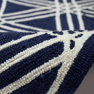 Trans Ocean Liora Manne Capri Hex Indoor/Outdoor Durable Area Rug - Stylish Geometric Accent For Any Space Navy Polyester,Acrylic Cap23174133