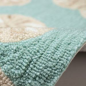 Trans Ocean Liora Handmade Coastal Area Rug - Durable Synthetic Blend With Beach-inspired Design For Any Space Blue Polyester,Acrylic Cap57175606