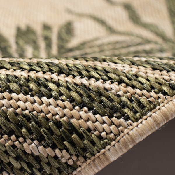 Trans Ocean Liora Manne Carmel Palm Indoor/Outdoor Area Rug – Tropical Botanical Leaf Design For Any Space Green Polypropylene,Polyester Crer5843906