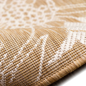 Trans Ocean Liora Manne Carmel Sunflower Field Area Rug - Transitional Botanical Design For Indoor & Outdoor Spaces Beige Polypropylene,Polyester Cre58848312