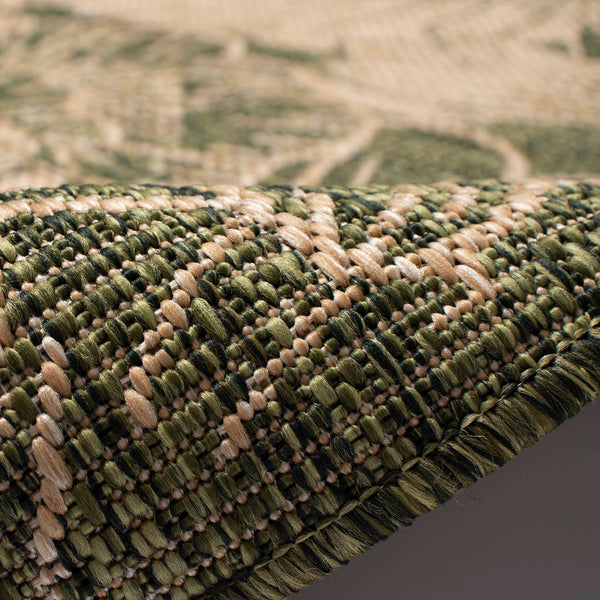 Trans Ocean Liora Manne Carmel Botanical Indoor/Outdoor Area Rug - Elegant Tropical Floral Design For Any Space Green Polypropylene,Polyester Crer8849106