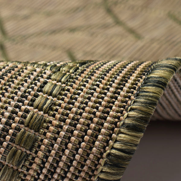 Trans Ocean Liora Manne Carmel Pyramid Indoor/Outdoor Area Rug - Contemporary Geometric Design For Stylish Spaces Green Polypropylene,Polyester Cre69849606