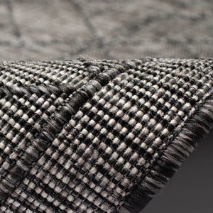 Trans Ocean Liora Manne Carmel Pyramid Indoor/Outdoor Area Rug - Contemporary Geometric Design For Stylish Spaces Black Polypropylene,Polyester Cre45849648