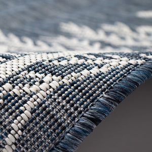 Trans Ocean Liora Manne Carmel Reef Border Indoor/Outdoor Area Rug - Elegant Coastal Design For Any Space Navy Polypropylene,Polyester Crer5849833