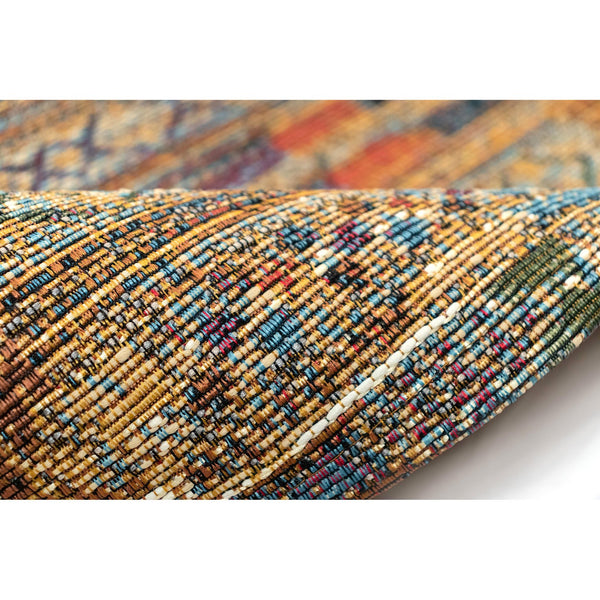 Trans Ocean Liora Manne Esencia Tribal Stripe Indoor/Outdoor Mat - Vibrant Southwestern Design For Any Space Gold Polypropylene,Polyester Ecnr5805709