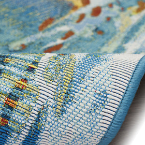 Trans Ocean Liora Manne Esencia Fantasea Indoor/Outdoor Non-slip Mat With Vibrant Coastal Underwater Design Blue Polypropylene,Polyester Ecn23957904