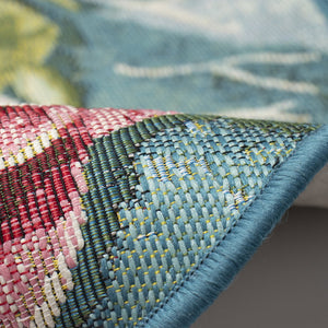 Trans Ocean Liora Esencia Frog & Lotus Indoor/Outdoor Non-slip Mat – Whimsical Green Garden Decor, 3'3"X2'1" Green Polypropylene,Polyester Ecn35961006