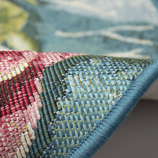 Trans Ocean Liora Esencia Frog & Lotus Indoor/Outdoor Non-slip Mat – Whimsical Green Garden Decor, 3'3"X2'1" Green Polypropylene,Polyester Ecn35961006