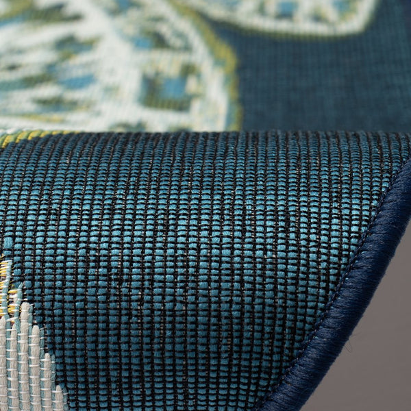 Trans Ocean Liora Esencia Seaturtle Indoor/Outdoor Mat – Whimsical Blue Turtle Design, 3'3" X 2'1" Shaped Blue Polypropylene,Polyester Ecn35961503