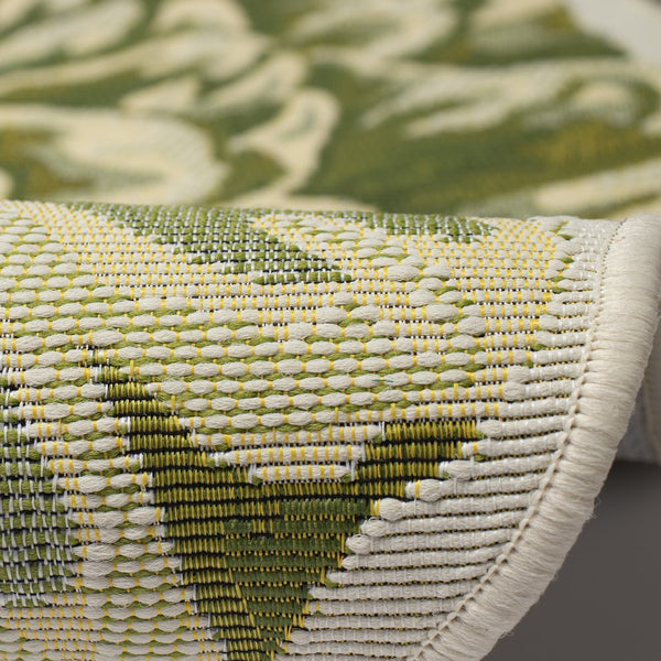 Trans Ocean Liora Manne Esencia Peony Indoor/Outdoor Non-slip Mat - Vibrant Floral Design For Any Space Green Polypropylene,Polyester Ecnh3962306