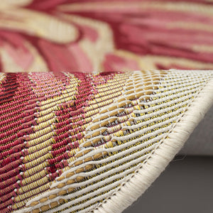 Trans Ocean Liora Manne Esencia Peony Indoor/Outdoor Non-slip Mat - Vibrant Floral Design For Any Space Orange Polypropylene,Polyester Ecnh3962317