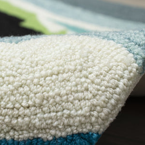 Trans Ocean Liora Manne Frontporch Surfing Dogs Coastal Indoor/Outdoor Mat For A Vibrant Beachy Entrance Blue Polyester,Acrylic Ftp12147304