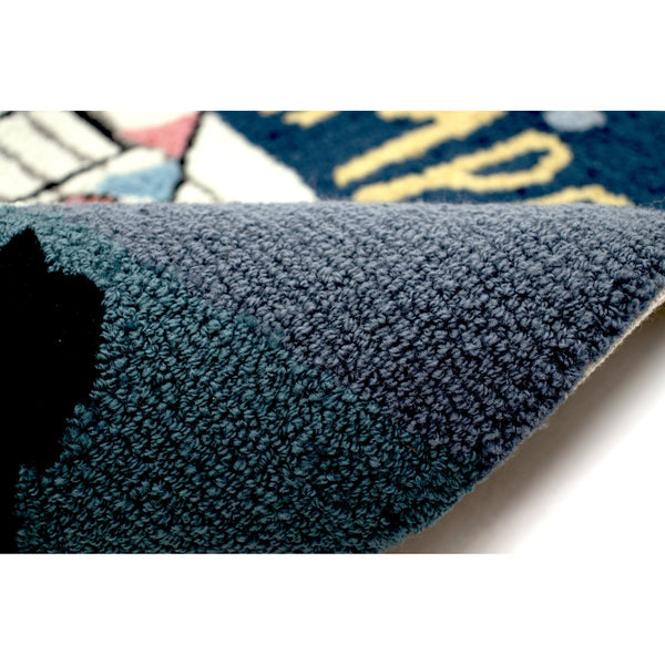 Trans Ocean Liora Manne Frontporch Happy Camper Indoor/Outdoor Mat - Charming Rug For Nature Lovers’ Spaces Navy Polyester,Acrylic Ftp34454247