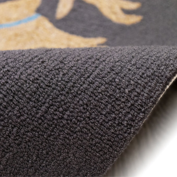 Trans Ocean Liora Manne Frontporch Indoor/Outdoor Rug - Charming Yellow Labs Design Perfect For Pet Lovers Grey Polyester,Acrylic Ftpr5457547