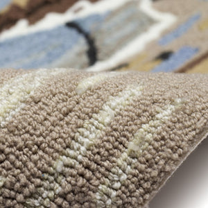 Trans Ocean Liora Manne Frontporch Coastal Sandpipers Indoor/Outdoor Area Rug – Beachy Vibes For Any Space Blue Polyester,Acrylic Ftp34462703