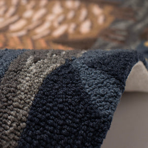 Trans Ocean Liora Manne Frontporch Owl Family Indoor/Outdoor Mat – Cozy Graphic Rug With Charming Night Scene Navy Polyester,Acrylic Ftp23467333