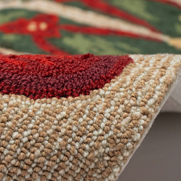 Trans Ocean Liora Manne Frontporch Mistletoes Indoor/Outdoor Mat With Festive Flip Flops And Greenery Design Natural Polyester,Acrylic Ftp34469812