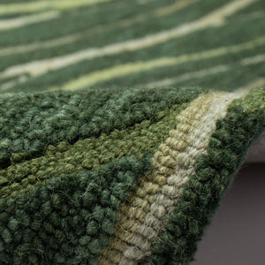 Trans Ocean Liora Manne Horizon Ribbons Indoor Area Rug - Hand Tufted Wool With Contemporary Wave Design Green Wool Pile Hrn57786516