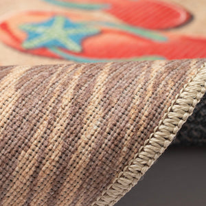 Trans Ocean Liora Manne Impressions Beachside Flip Flops Indoor Mat – Whimsical Coastal Decor For Your Home Natural Polyester Ipr23292712