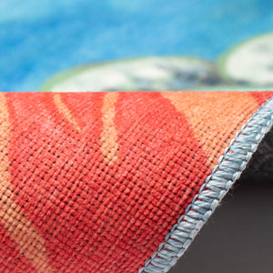 Trans Ocean Liora Impressions Reef Border Indoor Mat - Vibrant Coastal Design For A Mythical Home Atmosphere Blue Polyester Ipr34293404