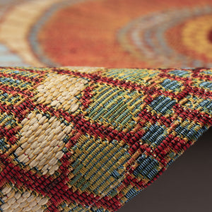 Trans Ocean Liora Manne Marina Circles Pillow - Contemporary Geometric Design For Indoor/Outdoor Elegance Orange Polypropylene,Polyester Mna45803517