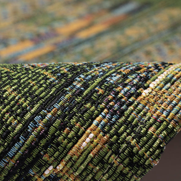 Trans Ocean Liora Manne Marina Tribal Stripe Indoor/Outdoor Pillow - Vibrant Geometric Accent For Any Space Green Polypropylene,Polyester Mna58805706