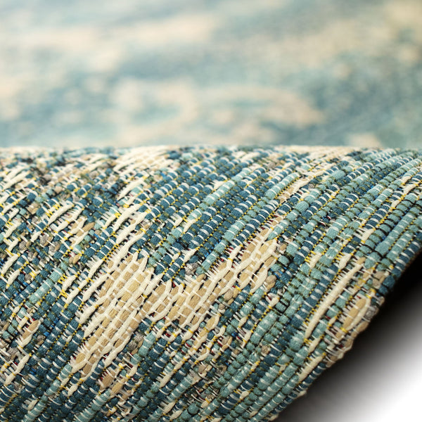 Trans Ocean Liora Manne Marina Stormy Indoor/Outdoor Area Rug - Coastal Graphic Design For Modern Spaces Blue Polypropylene,Polyester Mna45810003