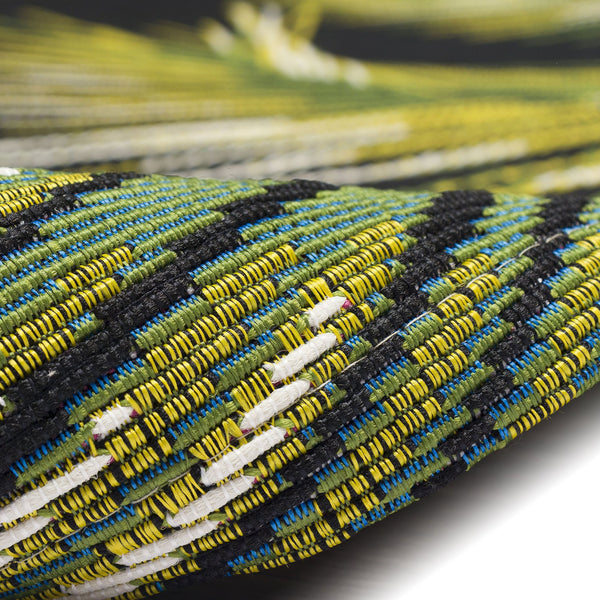 Trans Ocean Liora Manne Marina Palm Border Area Rug - Stylish Indoor/Outdoor Transitional Botanical Design Black Polypropylene,Polyester Mna45815148