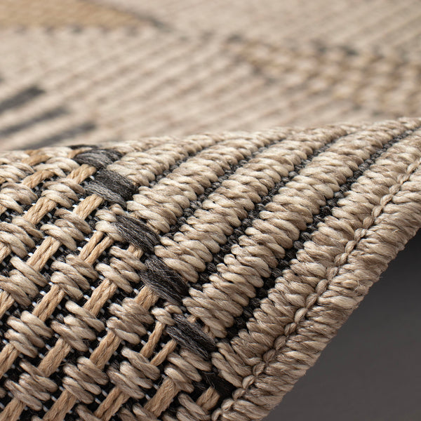 Trans Ocean Liora Manne Monaco Diamonds Area Rug - Stylish Indoor/Outdoor Design With Rustic Tribal Pattern Natural Polypropylene Moc69627512